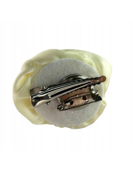 KWIAT RÓŻA Z MATERIAŁU BROSZKA PRZYPINKA PREZENT LOLITA ACCCESSORIES 4 CM