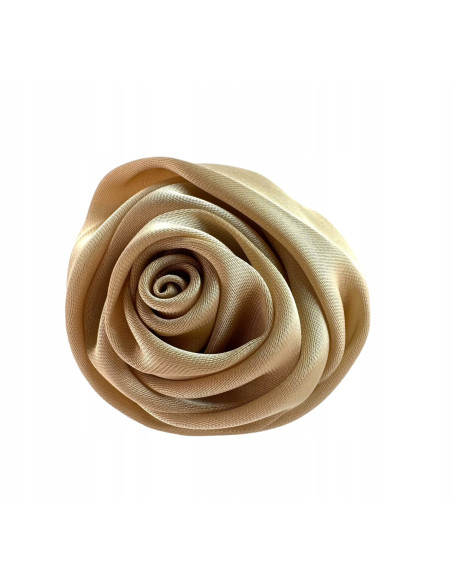 KWIAT RÓŻA Z MATERIAŁU BROSZKA PRZYPINKA PREZENT LOLITA ACCCESSORIES 4 CM