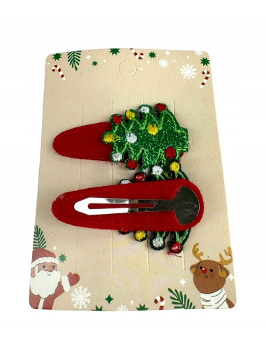 Spinki do włosów Swiąteczne na Boże Narodzenie...