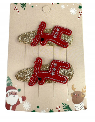 Spinki do włosów Świąteczne na Boże Narodzenie...