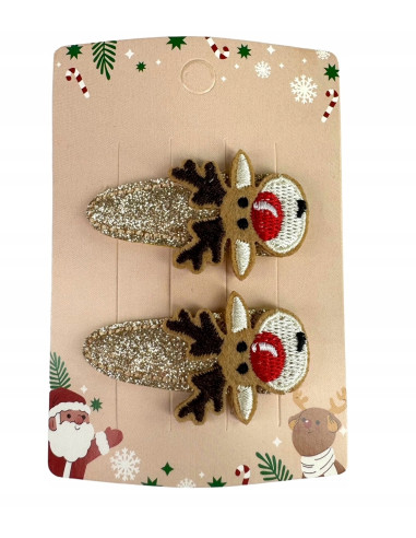 Spinki do włosów Swiąteczne na Boże Narodzenie...