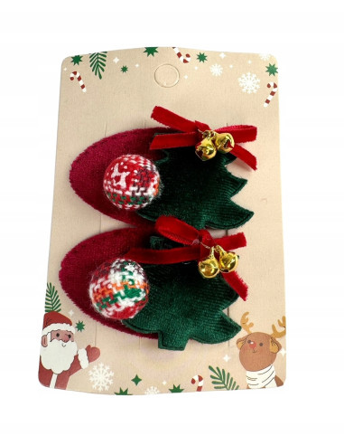 Spinki do włosów Swiąteczne na Boże Narodzenie...