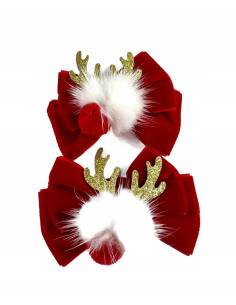 Spinki do włosów Swiąteczne na Boże Narodzenie Kokardka 2... 2