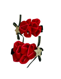 Spinki do włosów Swiąteczne na Boże Narodzenie Kokardka 2... 2