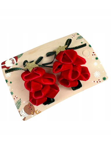 Spinki do włosów Swiąteczne na Boże Narodzenie...