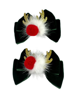 Spinki do włosów Swiąteczne na Boże Narodzenie Kokardka 2...