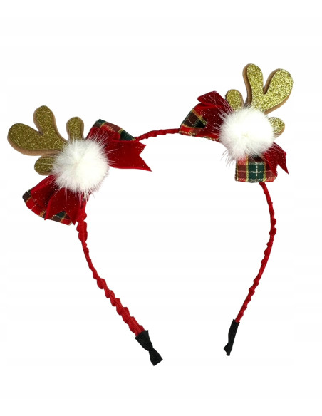 Opaska na włosy na Boże Narodzenie Rogi Renifera Lolita Accessories
