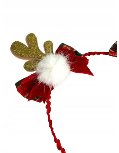 Opaska na włosy na Boże Narodzenie Rogi...