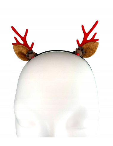 Opaska na włosy na Boże Narodzenie Rogi...