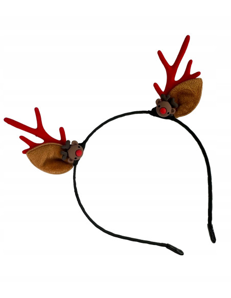 Opaska na włosy na Boże Narodzenie Rogi Renifera Lolita Accessories