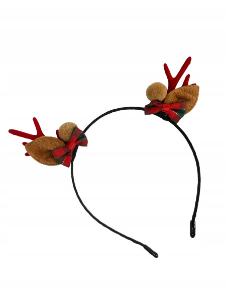 Opaska na włosy na Boże Narodzenie Rogi Renifera Lolita Accessories