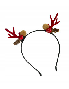 Opaska na włosy na Boże Narodzenie Rogi Renifera Lolita...