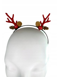 Opaska na włosy na Boże Narodzenie Rogi Renifera Lolita... 2