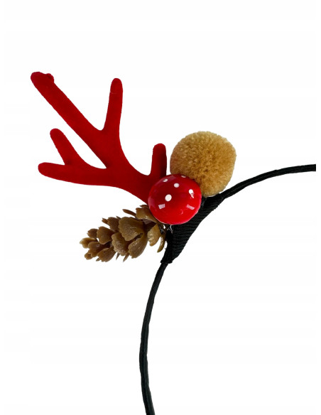 Opaska na włosy na Boże Narodzenie Rogi Renifera Lolita Accessories