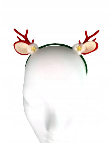 Opaska na włosy na Boże Narodzenie Rogi...