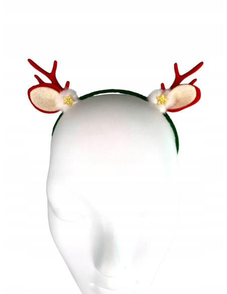 Opaska na włosy na Boże Narodzenie Rogi Renifera Lolita Accessories