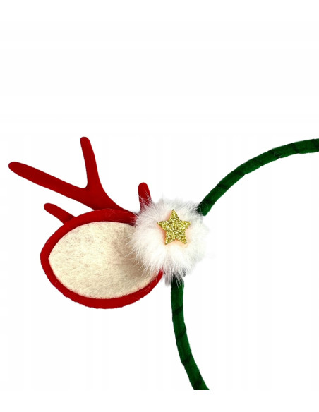 Opaska na włosy na Boże Narodzenie Rogi Renifera Lolita Accessories