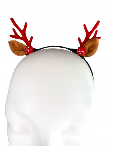 Opaska na włosy na Boże Narodzenie Rogi...