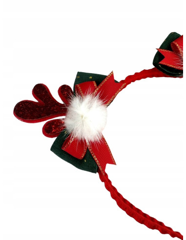 Opaska na włosy na Boże Narodzenie Rogi...