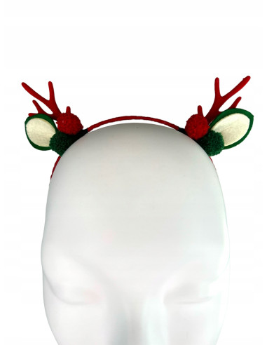 Opaska na włosy na Boże Narodzenie Rogi...