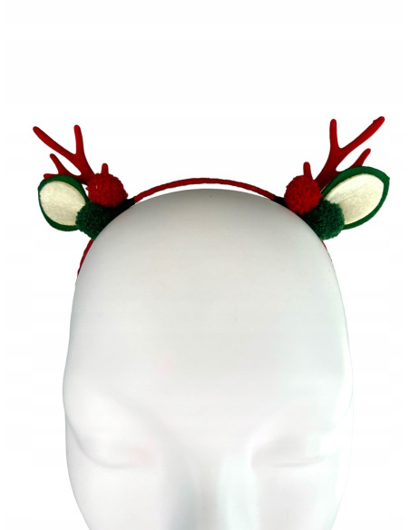 Opaska na włosy na Boże Narodzenie Rogi Renifera Lolita Accessories