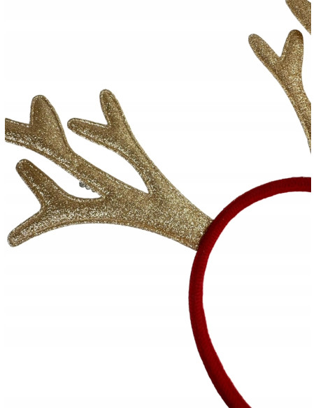 Opaska na włosy na Boże Narodzenie Rogi Renifera