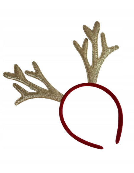 Opaska na włosy na Boże Narodzenie Rogi Renifera