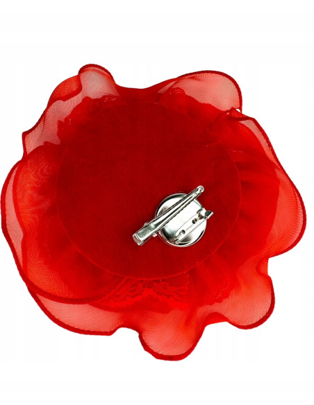 KWIAT Z MATERIAŁU BROSZKA PRZYPINKA PREZENT LOLITA ACCCESSORIES 16 CM