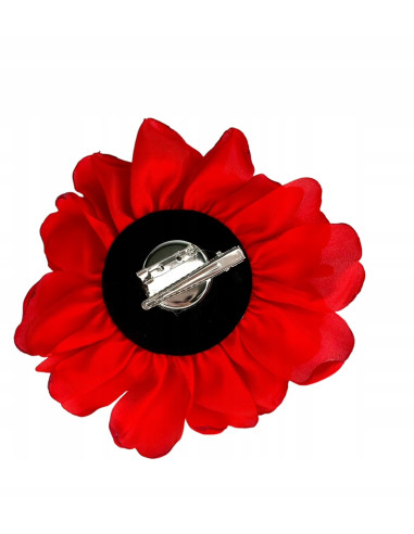 KWIAT Z MATERIAŁU BROSZKA PRZYPINKA PREZENT...