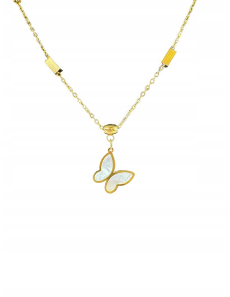 Naszyjnik MOTYLE MOTYLKI ze stali chirurgicznej Lolita Accessories