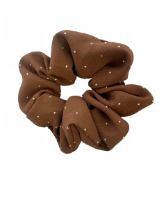 Gumka do włosów Scrunchie Lolita Accessories brązowa z...