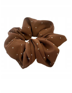 Gumka do włosów Scrunchie Lolita Accessories brązowa z... 2