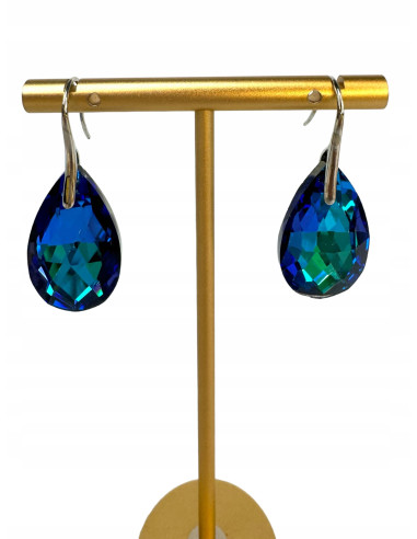 Kolczyki Kryształki CRYSTAL srebrny sztyft 925...