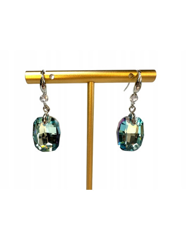 Kolczyki Kryształki CRYSTAL srebrny sztyft 925...