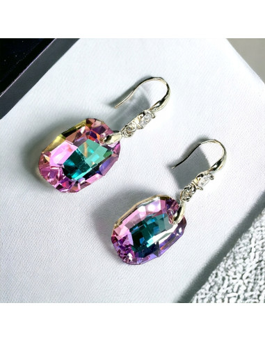 Kolczyki Kryształki CRYSTAL srebrny sztyft 925...