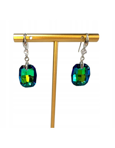 Kolczyki Kryształki CRYSTAL srebrny sztyft 925...