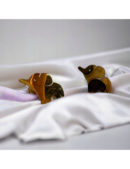 Kolczyki Zestaw STAL NIERDZEWNA Lolita Accessories złote Piny 4 PARY