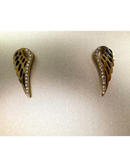 Kolczyki Zestaw STAL NIERDZEWNA Lolita Accessories złote Piny 4 PARY