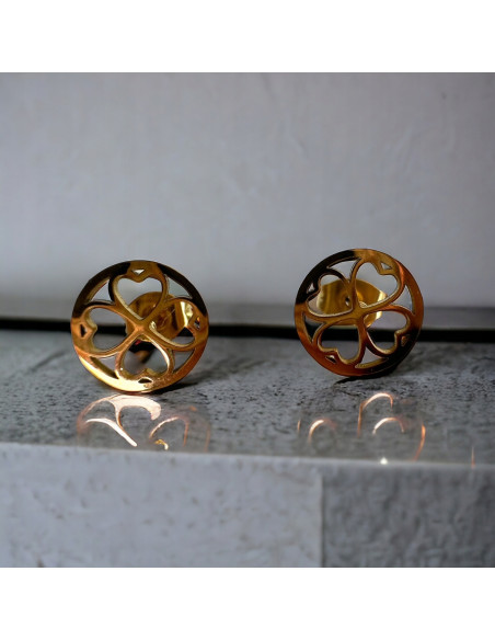 Kolczyki Zestaw STAL NIERDZEWNA Lolita Accessories złote Piny 4 PARY