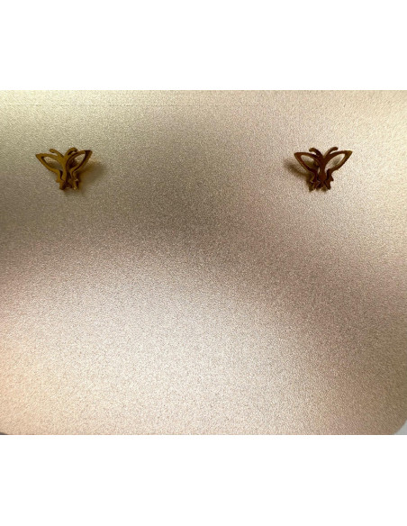 Kolczyki Zestaw STAL NIERDZEWNA Lolita Accessories złote Piny 4 PARY Motyle