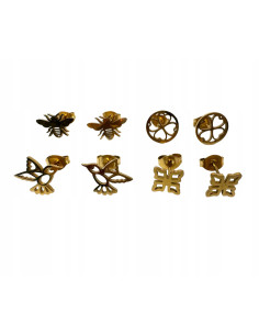 Kolczyki Zestaw STAL NIERDZEWNA Lolita Accessories złote...