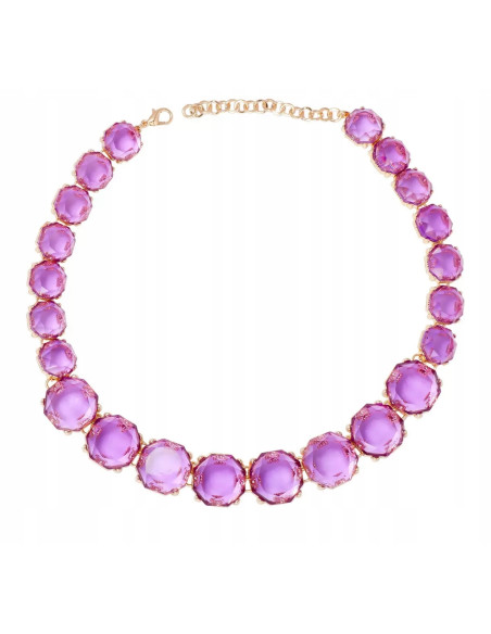 Naszyjnik fioletowe kamienie pod szyję Lolita Accessories