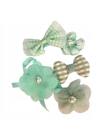 Spinki dla dziecka dziewczynki Kwiatki Lolita Accessories Zestaw 4 sztuki