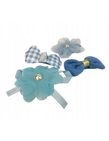 Spinki dla dziecka dziewczynki Kwiatki Lolita Accessories Zestaw 4 sztuki