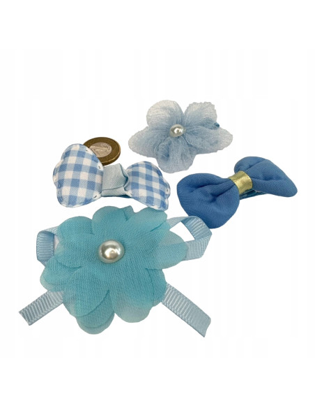 Spinki dla dziecka dziewczynki Kwiatki Lolita Accessories Zestaw 4 sztuki