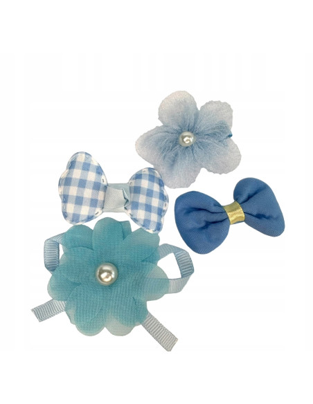 Spinki dla dziecka dziewczynki Kwiatki Lolita Accessories Zestaw 4 sztuki