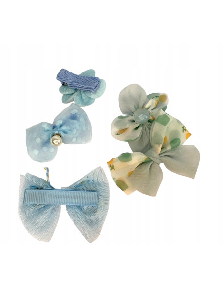 Spinki dla dziecka dziewczynki Kwiatki Lolita Accessories Zestaw 5 sztuk