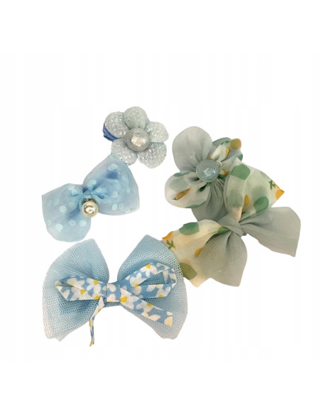 Spinki dla dziecka dziewczynki Kwiatki Lolita Accessories Zestaw 5 sztuk