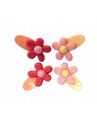 Spinki dla dziecka dziewczynki Kwiatki Lolita Accessories Zestaw 4 sztuki