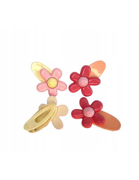 Spinki dla dziecka dziewczynki Kwiatki Lolita Accessories Zestaw 4 sztuki